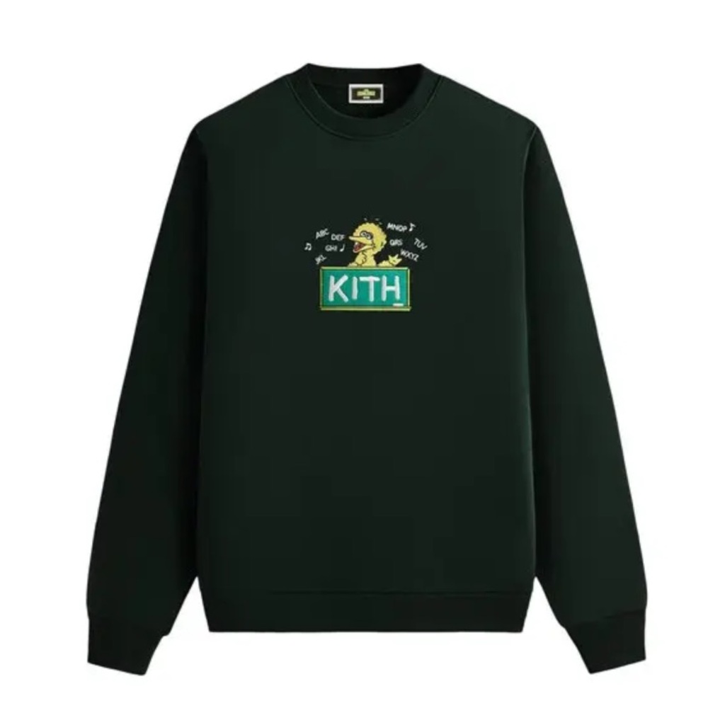 KITH X Sesame Street Big Bird Nelson Crewneck Medium. NWT
